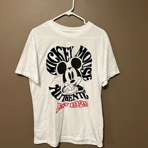 Mickey Mouse oversized white tshirt size Small